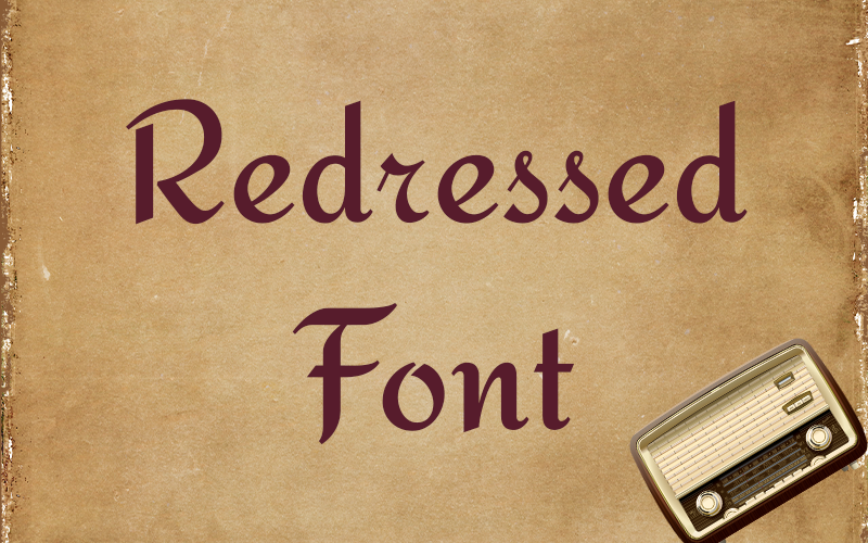 Redressed Font